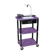 H.Wilson WT42PE-WTD Purple Multi-Purpose Utility Cart