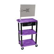 H.Wilson WT42PME-WTD Purple Multi-Purpose Utility Cart