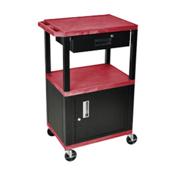 H.Wilson WT42RCE-WTD Red Multi-Purpose Utility Cart