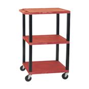 H.Wilson WT42RE Red Multi-Purpose Utility Cart