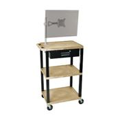 H.Wilson WT42TNME-WTD Tan Multi-Purpose Utility Cart