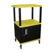 H.Wilson WT42YCE Yellow Multi-Purpose Utility Cart