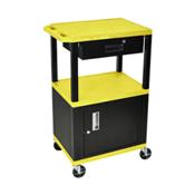 H.Wilson WT42YCE-WTD Yellow Multi-Purpose Utility Cart