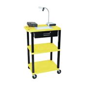 H.Wilson WT42YE-WTD Yellow Multi-Purpose Utility Cart