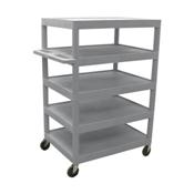 Luxor BC55 5 Shelf Plastic Large Utility Cart