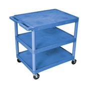 Luxor HE33 3 Shelf Utility Cart