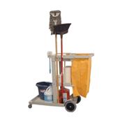 Luxor JCB8 Cleaning Service Cart with Nylon Trash Bag