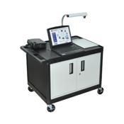 Luxor LE27-B Tow Self A/V Cart with Cabinet