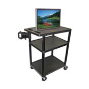 Luxor LE40-B 3 Shelf A/V Cart