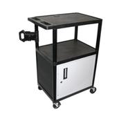 Luxor LE40C-B 3 Shelf A/V Cart