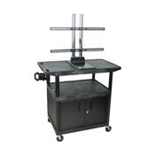 Luxor LE40WTUD-B Open Shelf Mobile Plasma LCD Cart