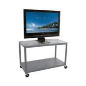 Luxor LEW28UD-G 2 Shelf LCD TV Wide Cart with Mount