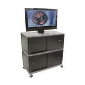 Luxor LEW442CUD-G 3 Shelf Wide LCD Cart