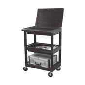 Luxor MTC30DL/N-B Three Shelf General Utility Cart