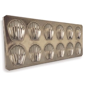 Matfer Bourgeat Madeleine Sheet - Bakes 12 cookies of 3-1/8"