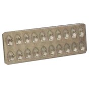 Matfer Bourgeat Small Madeleine Sheet - Bakes 20 cookies of 1-5/8"
