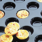 Matfer Bourgeat Demarle Flexipan Mini-Quiche Tartlets - Sheet of 60