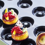 Matfer Bourgeat Demarle Flexipan Small Savarin - Sheet of 60