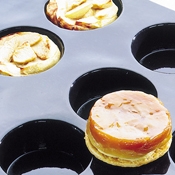 Matfer Bourgeat Demarle Flexipan Tarte Tatins-Quiches - Sheet of 12