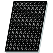 Matfer Bourgeat Demarle Flexipan Pomponnettes - Sheet of 48