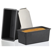 Matfer Bourgeat Exoglass Bread Mold with Stainless Cover - 3/4 pound of Dough