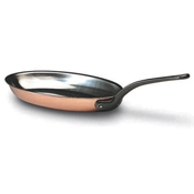 Matfer Bourgeat Copper Oval Frying Pan
