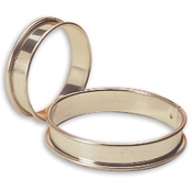 Matfer Bourgeat 4-3/4" Stainless Steel Plain Tart Ring