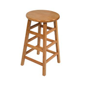 John Boos 18"H Natural Oak Stool