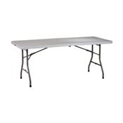 Office Star 6 Ft Resin Center Fold Multi Purpose Table