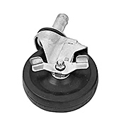 Economy Wire Shelving Rubber 5" Caster w/Brake
