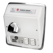 World Dryer Stone Cast Iron Automatic Hand Dryer - Surface Mounting
