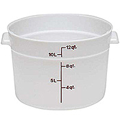 Cambro Translucent 12 qt. Round Food Storage Containers