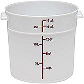Cambro Translucent 18 qt. Round Food Storage Containers