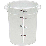 Cambro Translucent 4 qt. Round Food Storage Containers