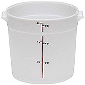 Cambro Translucent 6 qt. Round Food Storage Containers