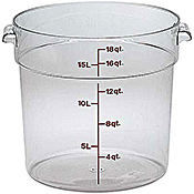 Cambro Camwear 18 qt. Round Food Storage Containers