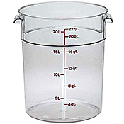 Cambro Camwear 22 qt. Round Food Storage Containers