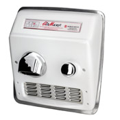 World Dryer Cast Iron Push Button Hand Dryer - Recessed Mounting