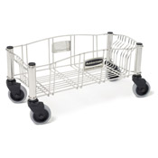 Rubbermaid Slim Jim Stainless Steel Dolly