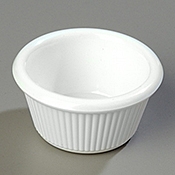 Carlisle 2 Oz Fluted Melamine Ramekin