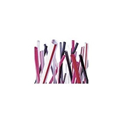 Boardwalk 7-3/4" Black Jumbo Plastic Straws 