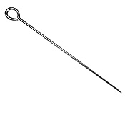 Economy 12" Stainless Steel Skewers with Round Loops