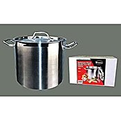 Winco 60 Qt Stainless Steel Stock Pot