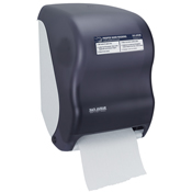 San Jamar Black Touchless Towel Dispenser w/Hand Washing Chart