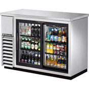 True TBB-24-48G-SD-S Stainless Steel Back Bar Refrigerator