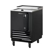 Turbo Air TBC-24SB 1 Lid Black Front Stainless Steel Bottle Cooler