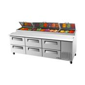 Turbo Air TPR-93SD-D6 6 Drawer Pizza Preparation Table