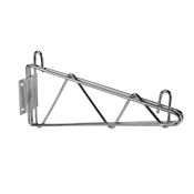 Economy Wire Shelving Chrome 21" Wall Bracket