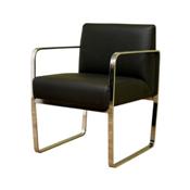 Wholesale Interiors ALC-1120-BK Meg Black Leather Chair