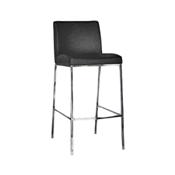 Wholesale Interiors ALC-2213-75-BK Mesa Black Leather Bar Stool